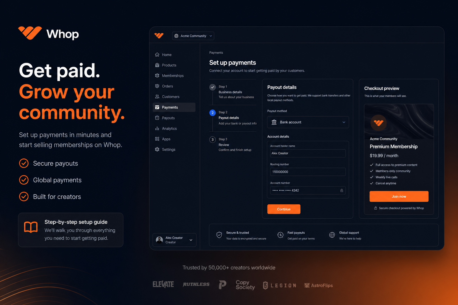 Whop Payment Integration Setup