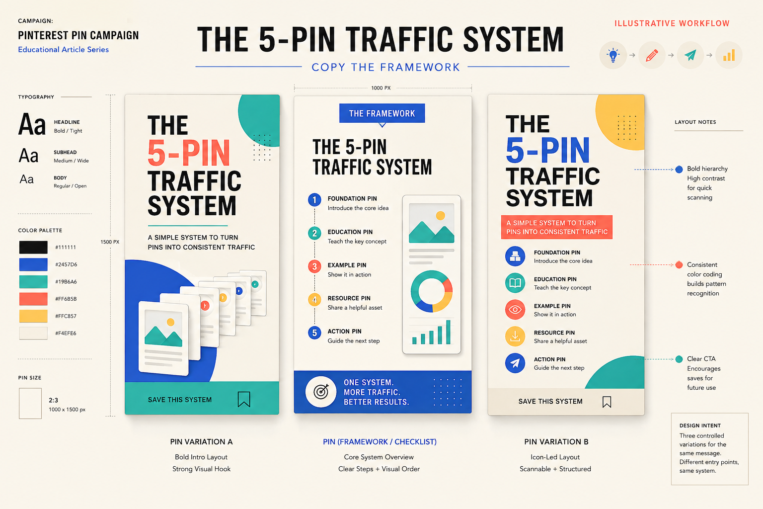 Pinterest Pin Performance System visual example 2