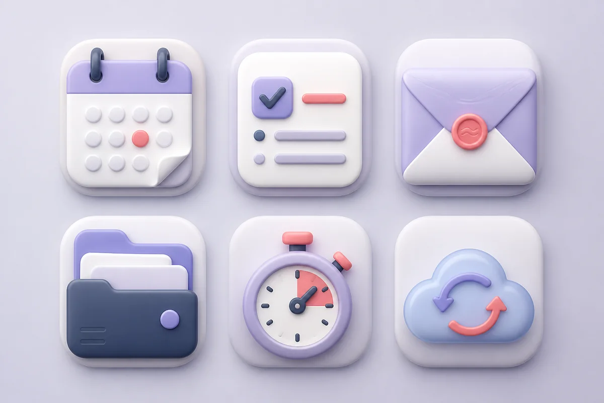 Soft-Skeuomorphic App Icons skill example