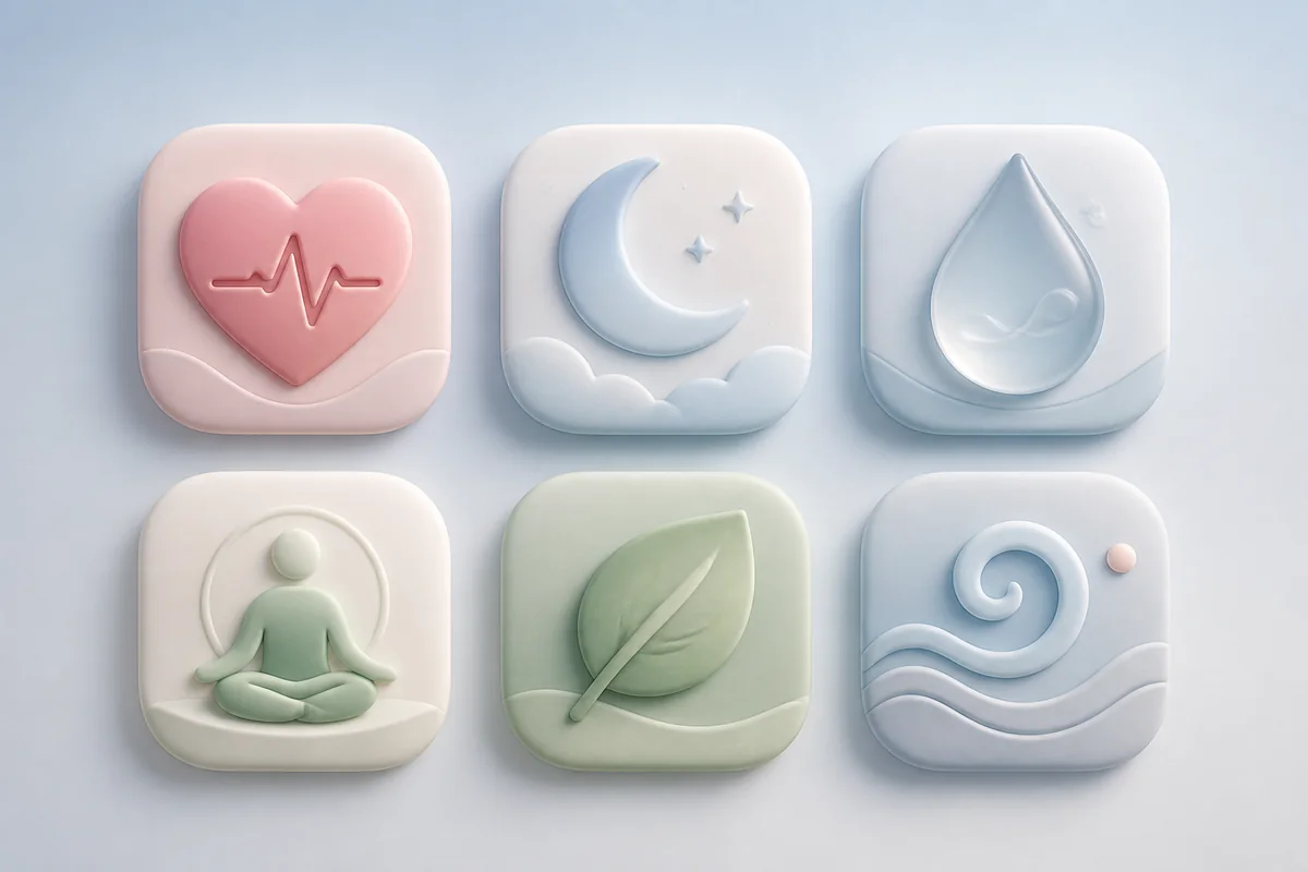 Soft-Skeuomorphic App Icons visual example 3