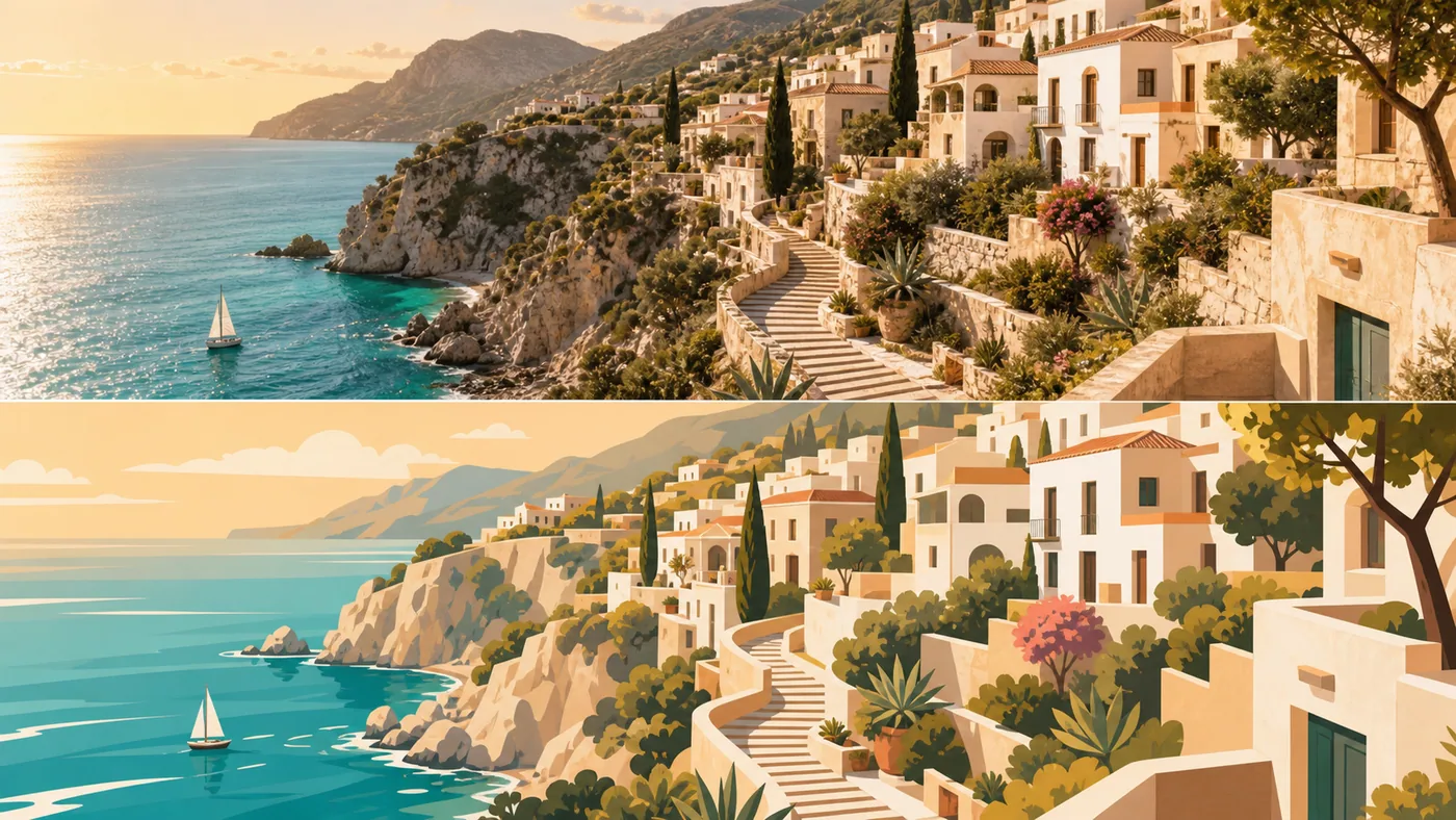 Vector Travel Poster skill example