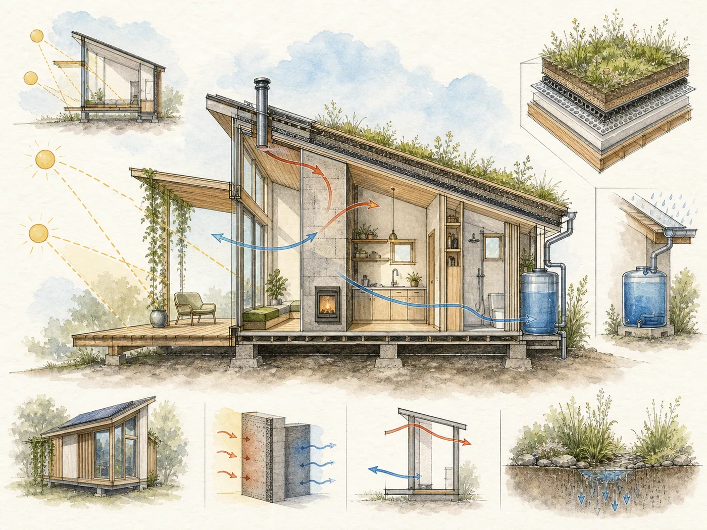 Watercolor Engineering Sketch visual example 3